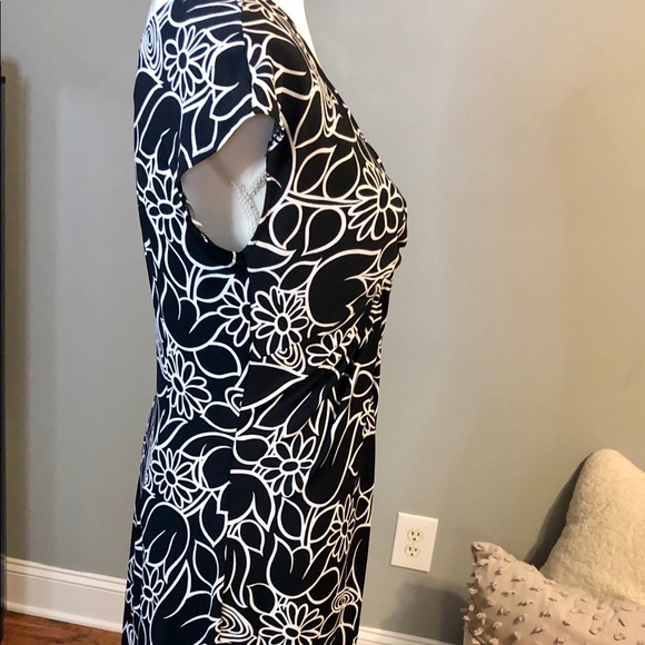 London Style - Fitted Dress - B & W - Size 12 - Picture 5 of 6